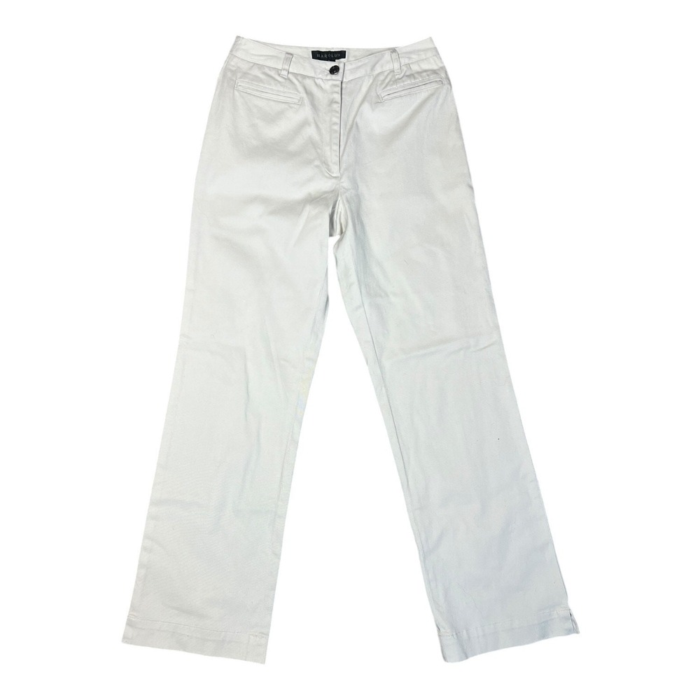 HAROLDS Women's‎ White Wide Leg Trousers Classic Fit Casual Pants Size 0